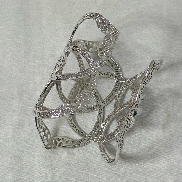 Kendra Scott Silver Intricate Cuff Bracelet - Picture 3 of 6